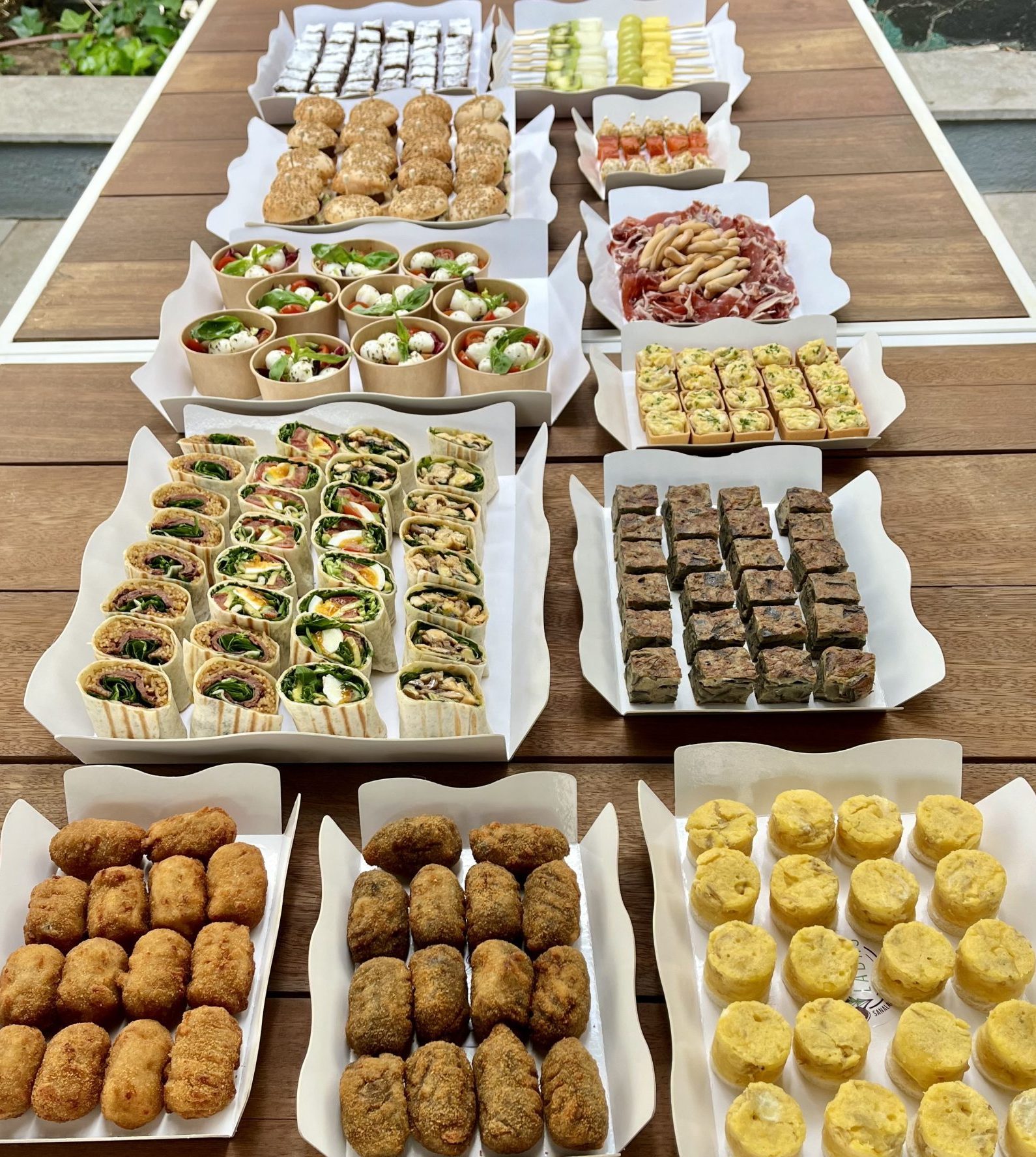 Bandejas vertical comida casera para llevar barcelona